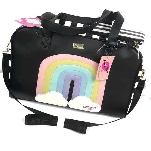 Betsey Johnson Handbags - Betsey Johnson Rainbow Weekender Bag